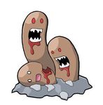  bite blood cannibalism dugtrio fangs gore nintendo pok&#233;mon pok&eacute;mon video_games 