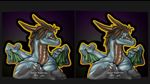  athus_(character) cross_eye_stereogram dragon green_eyes horn male mane narse rip scalie side_by_side stereogram wings 