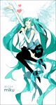  2012 aqua_eyes aqua_hair bad_id bad_pixiv_id boots character_name dated hatsune_miku heart long_hair microphone mikupa necktie open_mouth outstretched_arm skirt solo thigh_boots thighhighs twintails very_long_hair vocaloid wings 