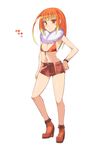  1girl bracelet capcom dosufurogi great_wroggi jewelry monster_hunter oota_yuuichi orange_eyes orange_hair personification solo 