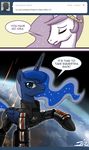  blue_eyes comic crown english_text equine female feral friendship_is_magic hair horn horse john_joseco mammal mass_effect my_little_pony pony princess_celestia_(mlp) princess_luna_(mlp) princess_molestia_(mlp) text tumblr winged_unicorn wings 