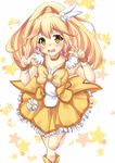  bad_id bad_pixiv_id blonde_hair bow choker cure_peace double_v eyelashes hair_flaps kise_yayoi magical_girl marisasu_(marisa0904) orange_choker ponytail precure skirt smile_precure! solo v wide_ponytail yellow yellow_bow yellow_eyes yellow_skirt 