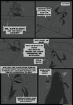  black_and_white blush comic dialog duo english_text greyscale king_julien kowalski lemur madagascar male monochrome penguin ringtail text the_penguins_of_madagascar tsuyagami 