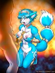  anthro balls big_penis blue_hair breasts canine censored cum cum_in_cleavage cum_on_face cumshot dr_comet duo erection faceless_male female fluffy_tail fox green_eyes hair human human_on_anthro humanoid_penis interspecies krystal male mammal nintendo nipples open_mouth orgasm penis sex star_fox titfuck tongue tongue_out video_games 