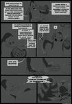  black_and_white blush comic dialog duo english_text greyscale king_julien kowalski lemur madagascar male monochrome penguin ringtail text the_penguins_of_madagascar tsuyagami 