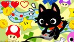  &hearts; ambiguous_gender bandanna black black_fur cat coin cord feline fur gamer_cat gamercat male mammal mushroom nervous nes poison_mushroom potion solo star starman tetris tetronimo video_games wallpaper 