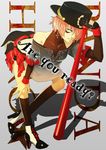  baseball_bat bent_over footwear gumi heels high_heels panda_hero_(vocaloid) shoes socks 