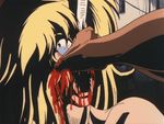  80s animated animated_gif blood devilman go_nagai guro head_crush oldschool 