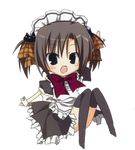  :o artist_request chibi copyright_request full_body knees_together_feet_apart maid maid_headdress ribbon sitting solo thighhighs transparent_background wrist_cuffs 