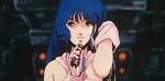  80s animated animated_gif classic lowres lynn_minmay macross macross:_do_you_remember_love? oldschool singer singing smile 