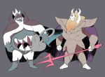  armor asgore_dreemurr beard boss_monster cape caprine clothing crown darkner deltarune facial_hair horn humanoid king_spade male mammal melee_weapon polearm sakakikaga simple_background spade tongue trident undertale video_games weapon 