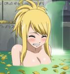  bath blonde_hair breasts brown_eyes fairy_tail lucy_heartfilia screencap 