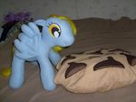  amber_eyes blonde_hair chocolate_chip cookie cute cutie_mark derpy_hooves_(mlp) equine female friendship_is_magic hair happy my_little_pony pegasus pillow plushie pony smile twilight_sparkle_(mlp) wings 