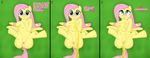  dialog dialogue equine female feral fluttershy_(mlp) friendship_is_magic grass horse mammal my_little_pony peeing pegasus pony text urine watersports wings 