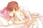  asbel_lhant cheria_barnes copyright_name couple pillow pink_hair red_hair tales_of_(series) tales_of_graces title_drop 