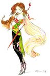  1girl atlus commentary female kartia long_hair lowres rebus solo 