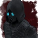  gasmask hood hoodie jacket mask pixiv_thumbnail resident_evil resident_evil_2 solo vector vector_(artist) 