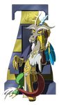  &#9788; ? chaos discord_(mlp) draconequus friendship_is_magic jewelry looking_at_viewer male my_little_pony sh2otingstar smile throne tzeentch wings 