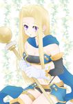  blonde_hair blue_eyes breasts cosplay midriff mint_adenade navel rondorine_e._effenberg staff tales_of_(series) tales_of_phantasia tales_of_phantasia:_narikiri_dungeon_x 