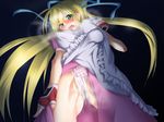  apron blonde_hair blue_eyes blush breasts dress gloves lilith_aileron long_hair open_mouth panties pixiv_thumbnail resized tales_of_(series) tales_of_destiny underwear 
