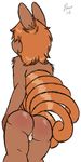  absurd_res anthro balls brown_fur butt canine daniruu fox fur girly hair hi_res kitsune male mammal multiple_tails nintendo nude pok&#233;mon pok&#233;morph pok&eacute;mon red_hair video_games vulpix 