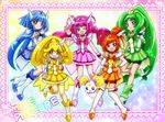  :d ;d aoki_reika bike_shorts blonde_hair blue_eyes blue_hair blue_skirt blush boots bow bowtie brooch candy_(smile_precure!) choker circlet copyright_name creature cure_beauty cure_happy cure_march cure_peace cure_sunny double_v eyelashes full_body green_eyes green_hair green_shorts green_skirt hair_flaps hair_tousle hair_tubes happy head_wings hino_akane_(smile_precure!) hoshizora_miyuki jewelry kise_yayoi knee_boots long_hair magical_girl midorikawa_nao multiple_girls nanjou_akimasa one_eye_closed open_mouth orange_choker orange_eyes orange_hair orange_neckwear orange_skirt pink_bow pink_choker pink_eyes pink_hair pink_neckwear pink_shorts pink_skirt ponytail precure red_shorts shoes short_hair shorts shorts_under_skirt sidelocks skirt smile smile_precure! tiara tri_tails twintails v very_long_hair wide_ponytail wrist_cuffs yellow_bow yellow_choker yellow_eyes yellow_neckwear yellow_shorts yellow_skirt 