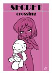  5_fingers animal_crossing anthro apron barely_visible_genitalia barely_visible_nipples barely_visible_pussy breasts canid canine clothing comic cover cover_art cover_page eyelashes female finger_to_mouth fingers genitals hair half-closed_eyes holding_object holding_plushie human human_only interspecies kiseki_art looking_at_viewer mammal medium_breasts narrowed_eyes nintendo nipples not_furry nude pink_background pink_body pink_eyes plushie pussy raccoon_dog simple_background smile solo standing tanuki tom_nook_(animal_crossing) triangle_nose villager_(animal_crossing) 