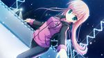  azuma_yoru game_cg hatsuyuki_sakura long_hair pink_hair saga_planets snow toranosuke 