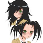  artist_request black_hair blush green_eyes kemi433 kuroki_tomoko necktie school_uniform sweat tie tomoko_kuroki watashi_ga_motenai_no_wa_dou_kangaete_mo_omaera_ga_warui! watashi_ga_motenai_no_wa_dou_kangaetemo_omaera_ga_warui! 