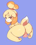  2019 animal_crossing anthro anus areola blush breasts butt canine crybleat digital_media_(artwork) disembodied_penis dog duo female female_focus female_penetrated fur hair hi_res isabelle_(animal_crossing) looking_at_viewer looking_back male male/female male_penetrating mammal nintendo nipples nude penetration penis pussy rear_view sex shih_tzu smile solo_focus sweat vaginal vaginal_penetration video_games yellow_fur 