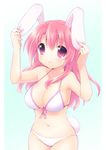  animal_ears bikini bunny_ears mani sakura_(mani) swimsuits tail 