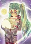  astronaut hatsune_miku helmet highres long_hair moon ros solo space spacesuit star twintails vocaloid 