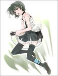  aka_ume game_console original playing_games playstation playstation_2 solo thighhighs video_game zettai_ryouiki 