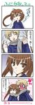  1girl 4koma comic fujioka minami-ke minami_kana scarf translated yuubararin 