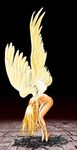 1girl angel blonde_hair breasts highres long_hair nude sizer violinist_of_hameln wings 