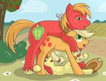  all_fours apple apple_bloom_(mlp) applebloom_(mlp) applejack_(mlp) big_macintosh_(mlp) blonde_hair brother brother_and_sister cowboy_hat cub cutie_mark doggystyle equine fearingfun female feral freckles friendship_is_magic from_behind fruit fur green_eyes group group_sex hair hat horse incest long_hair lying male mammal my_little_pony on_back orange_fur orange_hair outside penetration pony red_fur red_hair sex short_hair sibling sister sisters straight threesome watching yellow_fur yoke young 
