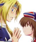  blonde_hair blue_eyes blush brown_eyes brown_hair clarinet_(violinist_of_hameln) flute_(violinist_of_hameln) hat headband violinist_of_hameln 