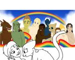  female human katia_managan khajiit lesbian mammal nude painting prequel rainbow sigrid the_elder_scrolls video_games 