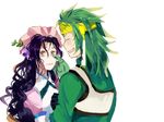  black_hair eyes_closed gloves green_hair hat headband hilda_rhambling jewelry purple_eyes tales_of_(series) tales_of_rebirth tears tytree_crowe 