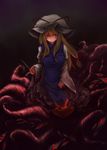  bad_id bad_pixiv_id blonde_hair dress eyes gap hat kirieppa long_hair red_eyes ribbon solo tabard tentacles touhou yakumo_yukari 