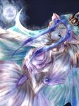  agarte_lindblum animal_ears blue_eyes blue_hair crown earrings flower jewelry moon tales_of_(series) tales_of_rebirth 