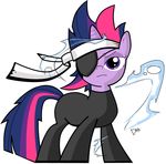  equine eye_patch eyewear female feral friendship_is_magic hair horn looking_at_viewer mammal metal_gear my_little_pony plain_background purple_eyes purple_hair skinsuit solid_sparkle solo twilight_sparkle_(mlp) unicorn white_background 
