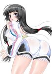  ass black_hair blush breasts frills kohak_hearts long_hair lowres open_mouth purple_eyes tales_of_(series) tales_of_hearts 