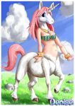  breasts centaur denise ears edmol equine female hooves horn horse jewelry mammal necklace pose solo taur unicorn 