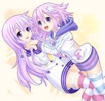  :d choker choujigen_game_neptune choujigen_game_neptune_mk2 compile_heart d-pad dstears footwear hair_ornament hand_holding happy holding_hands hood hoodie idea_factory long_hair multiple_girls nepgear neptune_(choujigen_game_neptune) neptune_(series) open_mouth purple_eyes purple_hair school_uniform serafuku short_hair siblings sisters smile socks striped striped_legwear striped_socks thighhighs very_long_hair zettai_ryouiki 