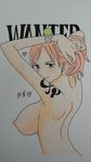  back blush breasts from_behind kaz_(artist) large_breasts log_pose looking_back nami nami_(one_piece) one_piece pirate smile tattoo 
