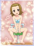  blush chunpai flat_chest k-on! looking_at_viewer open_mouth sitting solo tainaka_ritsu 