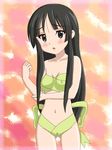  akiyama_mio black_hair blush breasts cameltoe chunpai covered_nipples k-on! long_hair naked_ribbon ribbon small_breasts solo very_long_hair 