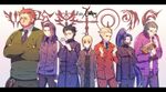  5boys anger_vein artoria_pendragon_(all) assassin_(fate/zero) beard berserker_(fate/zero) blonde_hair book caster_(fate/zero) command_spell cosplay costume_switch cross emiya_kiritsugu emiya_kiritsugu_(cosplay) facial_hair fate/zero fate_(series) female_assassin_(fate/zero) formal gilgamesh highres hunchback kayneth_el-melloi_archibald kayneth_el-melloi_archibald_(cosplay) kotomine_kirei kotomine_kirei_(cosplay) lancelot_(fate/zero) lancer_(fate/zero) letterboxed long_hair mask matou_kariya matou_kariya_(cosplay) mika_(1020mk) multiple_boys multiple_girls ponytail purple_hair red_hair rider_(fate/zero) saber suit toosaka_tokiomi toosaka_tokiomi_(cosplay) uryuu_ryuunosuke uryuu_ryuunosuke_(cosplay) waver_velvet waver_velvet_(cosplay) 