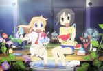  akitake_seiichi animal cat hakase_(nichijou) ice_cream nichijou sakamoto shinonome_nano water watermelon 